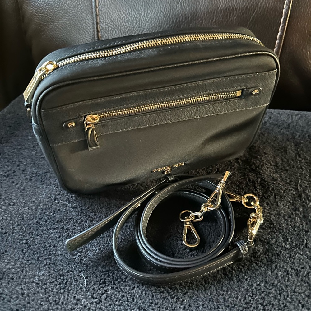 Michael Kors Crossbody Camera Bag Black Nylon